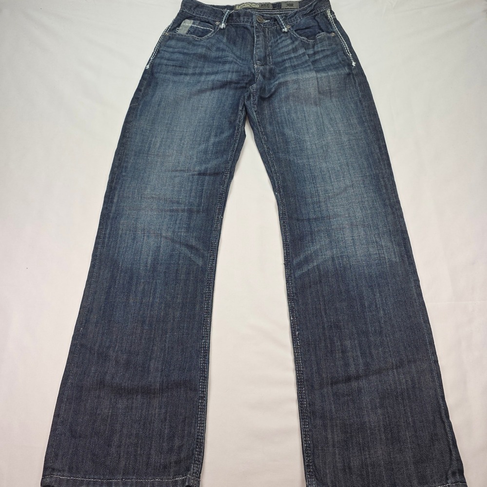 BKE Tyler Straight Leg Jeans‎ Dark Wash Contrast Stitch 30R